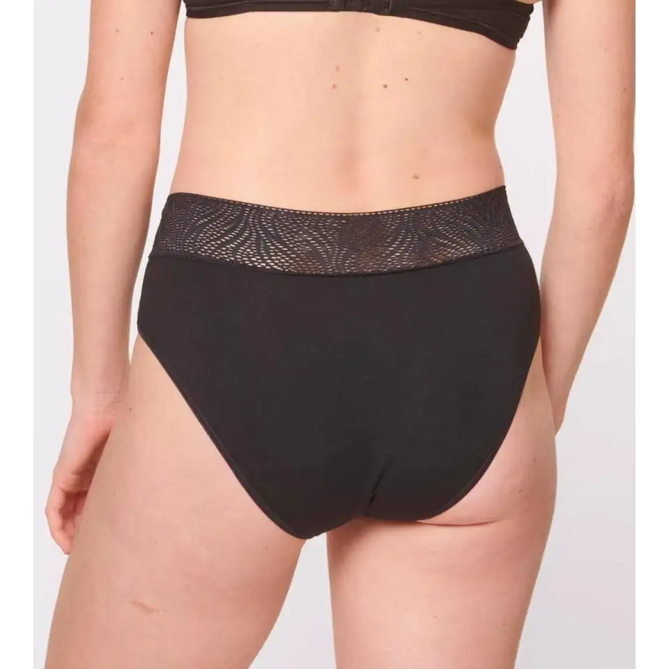 SLOGGI PERIOD PANTS HIPSTER MEDIUM BLACK