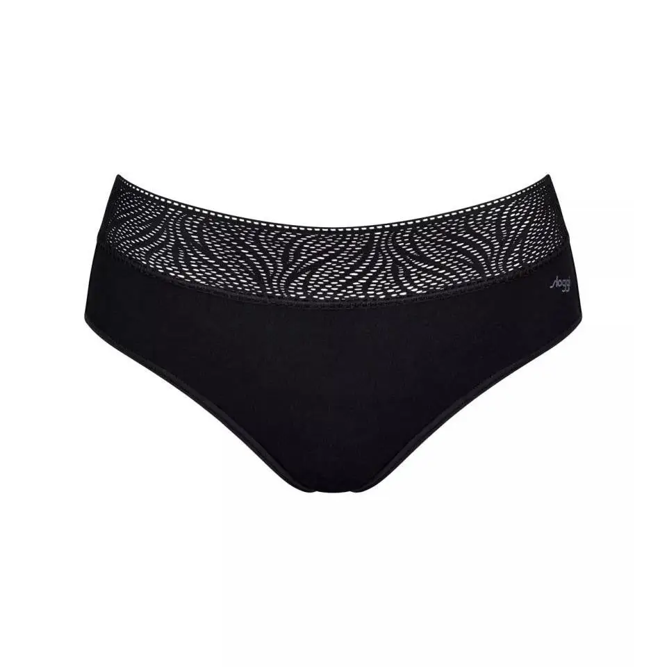 SLOGGI PERIOD PANTS HIPSTER MEDIUM BLACK