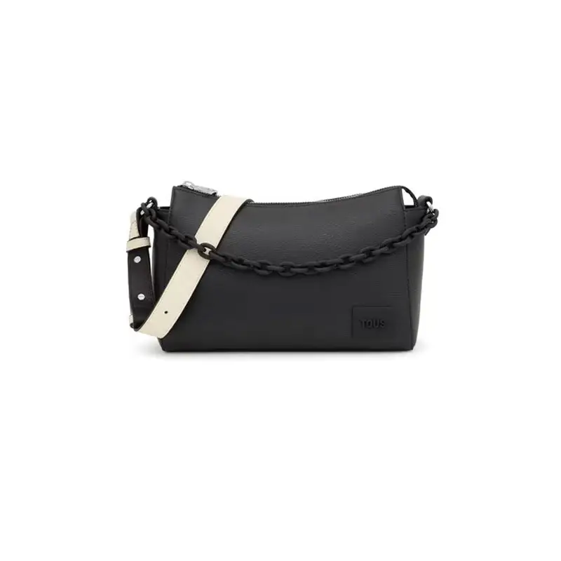 TOUS BANDOLERA M. TOUS AMANDA NEGRO-BEIGE - TALLA ÚNICA