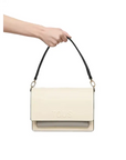 TOUS BANDOLERA M. AUDREE SAFFIANO BEIGE-GRIS - TALLA ÚNICA
