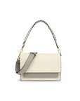 TOUS BANDOLERA M. AUDREE SAFFIANO BEIGE-GRIS - TALLA ÚNICA