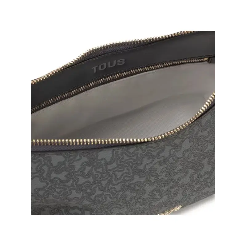 TOUS BANDOLERA M. KAOS MINI LINES GRIS OSCURO - TALLA ÚNICA