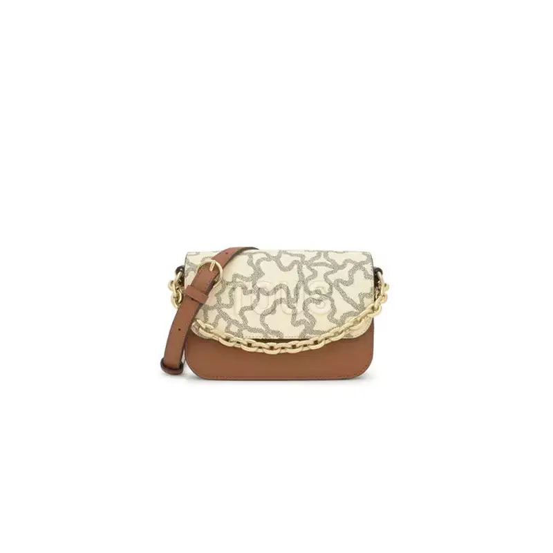 TOUS BANDOLERA S CHAIN K ICON CAMEL BEIGE
