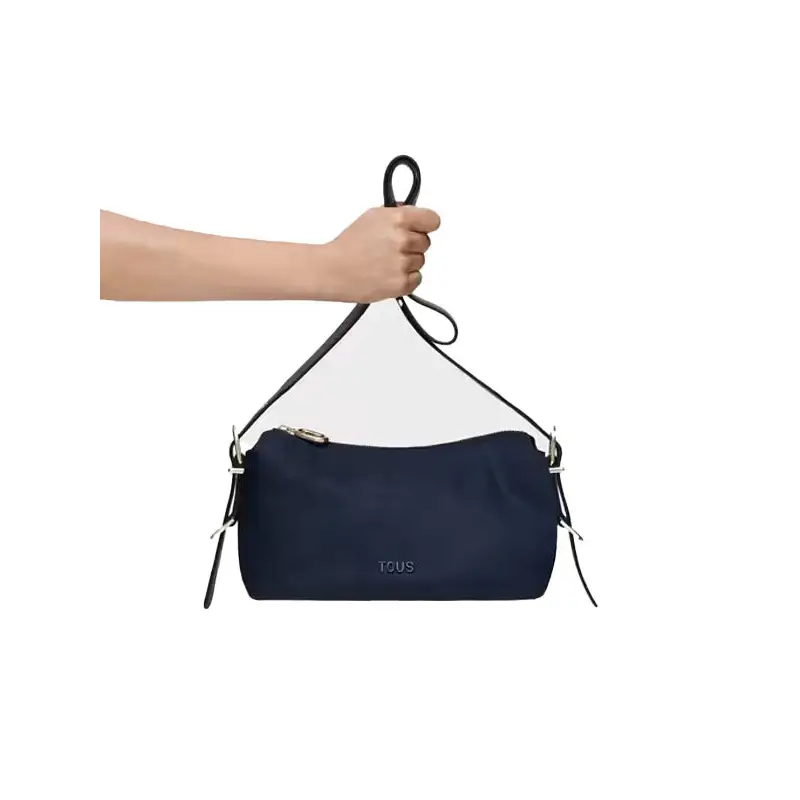TOUS BANDOLERA S. T BUCKLES SOFT AZUL MARINO - TALLA ÚNICA