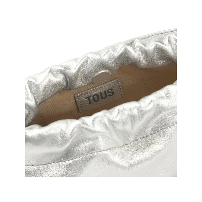 TOUS BANDOLERA XS. TOUS GLOSS PLATEADO - TALLA ÚNICA