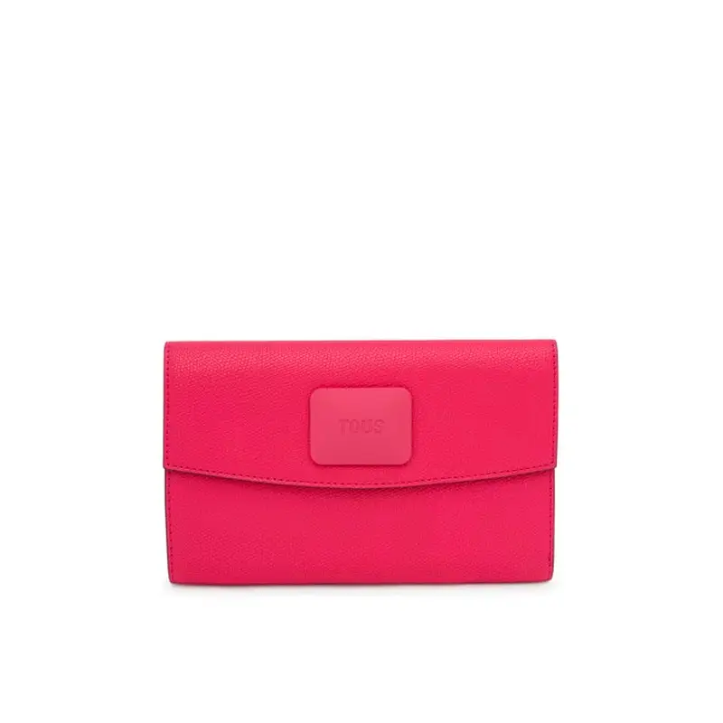 TOUS BILLETERA L FLAP T LUCIA FUCSIA - TALLA ÚNICA