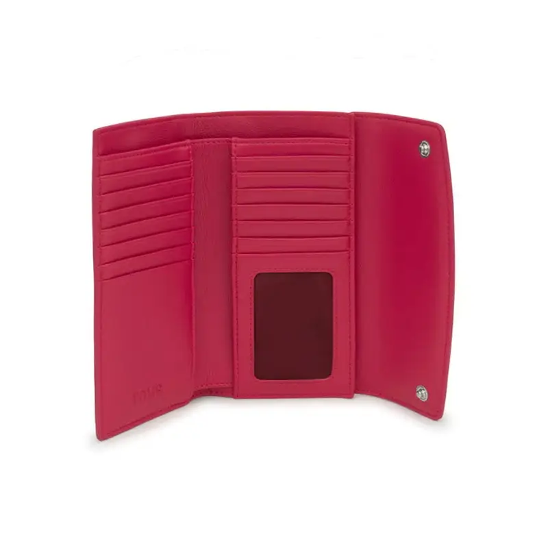 TOUS BILLETERA L. POCKET TOUS BLOOM FUCSIA - TALLA ÚNICA
