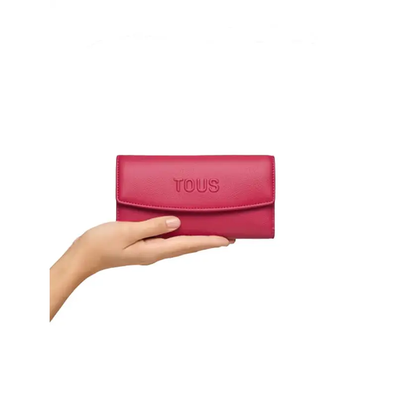 TOUS BILLETERA L. POCKET TOUS BLOOM FUCSIA - TALLA ÚNICA