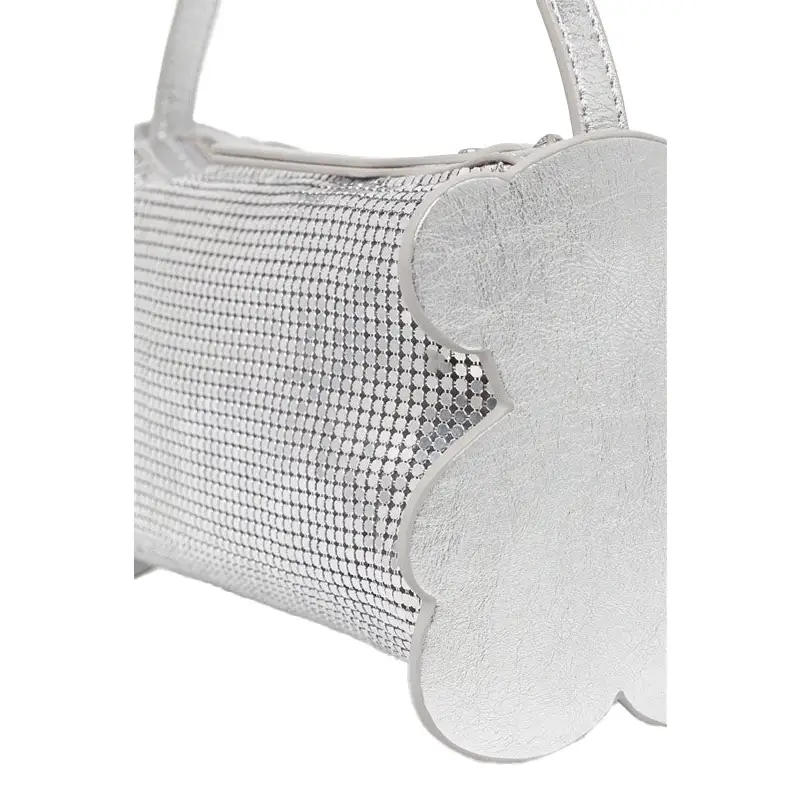 TOUS BOLSO DE HOMBRO S. SALSI PLATEADO - 1 - textil