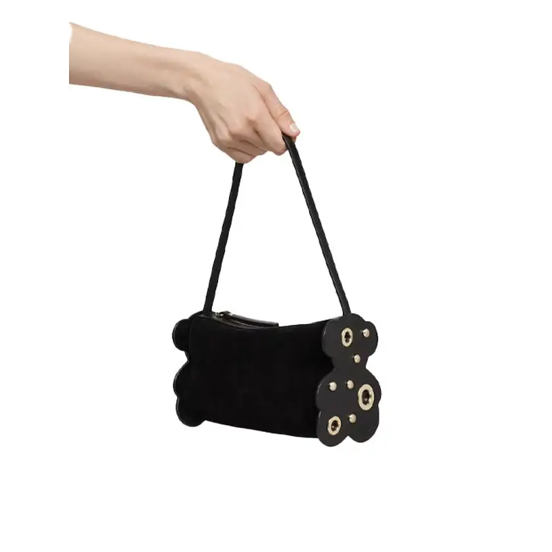 TOUS BOLSO DE HOMBRO S. T SALSI NEGRO-DORADO - 1 - textil