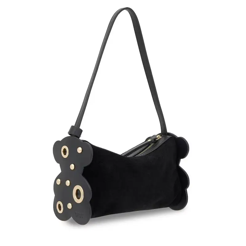TOUS BOLSO DE HOMBRO S. T SALSI NEGRO-DORADO - 1 - textil