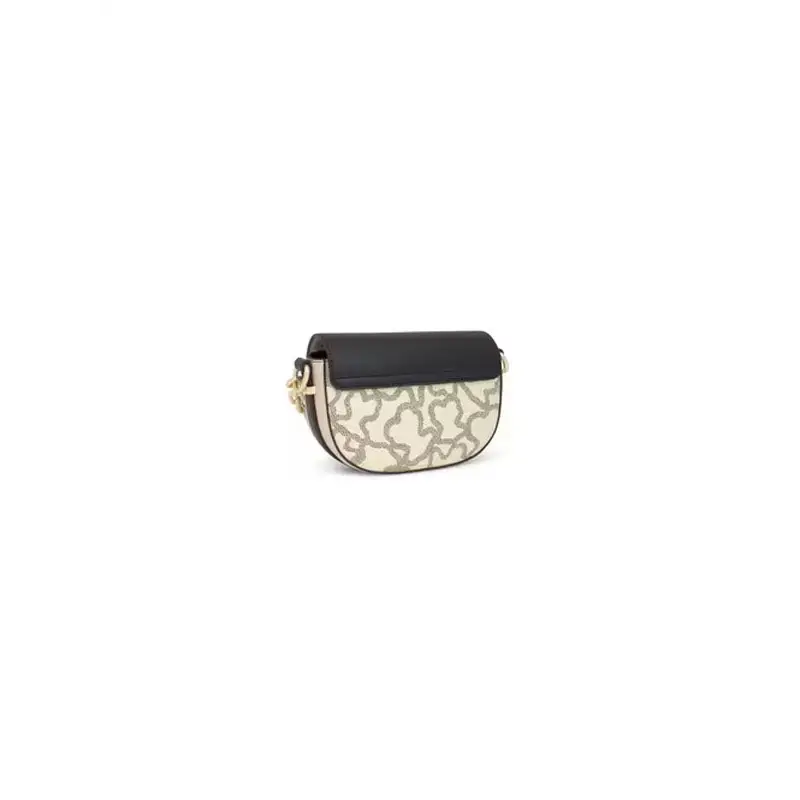 TOUS BOLSO MINI BAND MEDIALUNA KAOS ICON NEGRO-BEI - TALLA ÚNICA