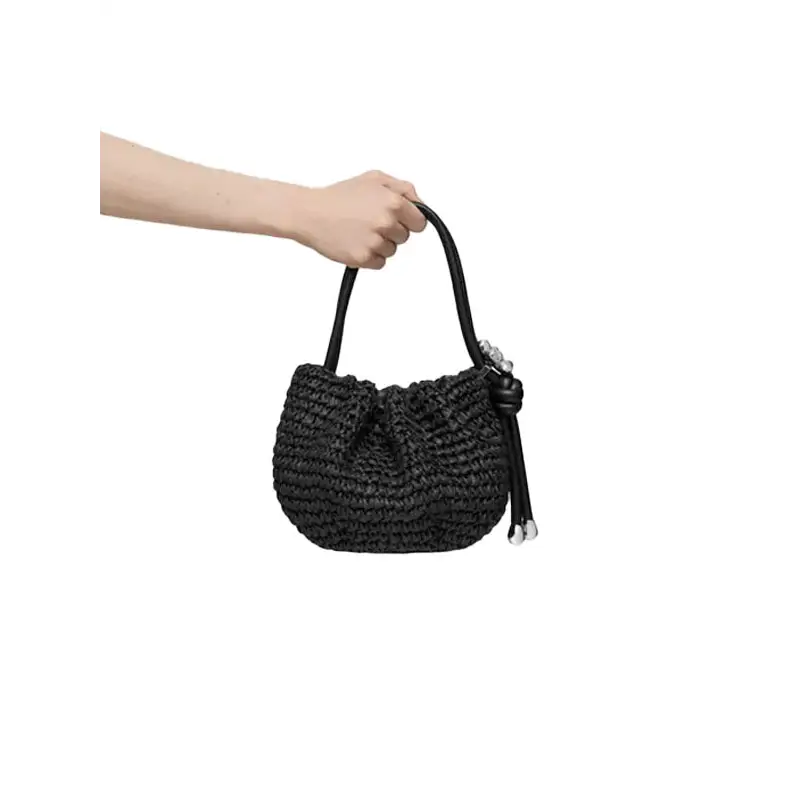 TOUS BOMBONERA TOUS DAISY RAFIA NEGRO - 1 - textil