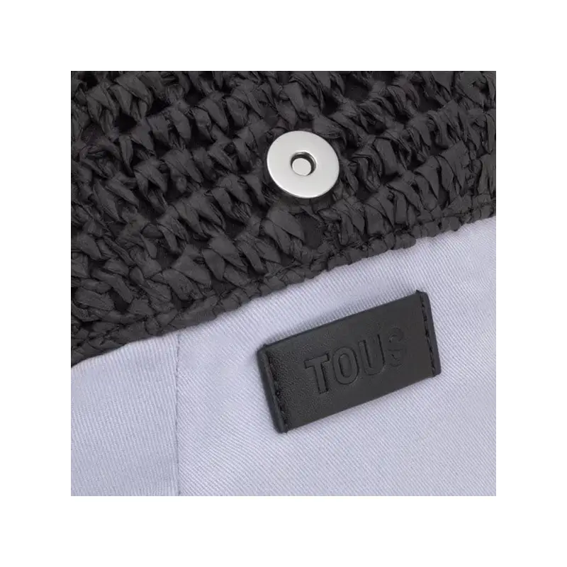 TOUS BOMBONERA TOUS DAISY RAFIA NEGRO - 1 - textil