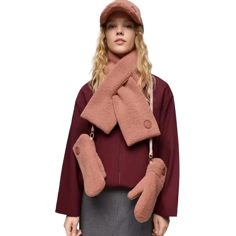 TOUS BUFANDA TOUS FAUX ROSA OSCURO - TALLA ÚNICA