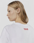 TOUS CAMISETA BEAR GEMSTONES BLANCO-ROJO