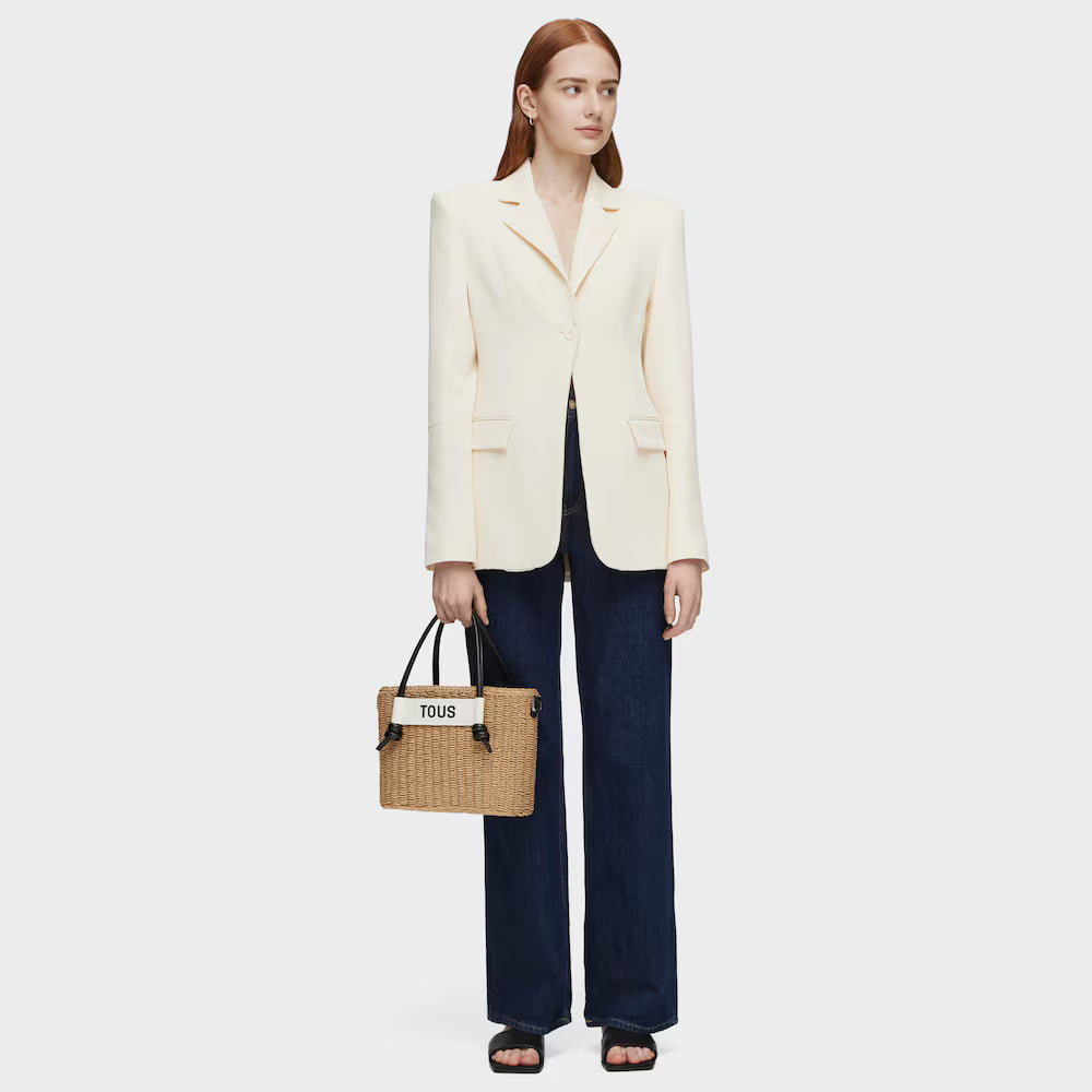 TOUS CAPAZO M T SCOUBIDOU NATURAL NEGRO 1 - BOLSO / NATURAL-NEGRO / 1 - COMPLEMENTOS