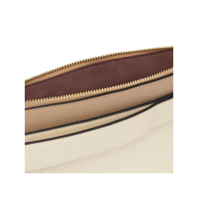 TOUS CLUTCH AUDREE SAFFIANO BEIGE-ARENA - 1 - textil