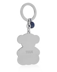 TOUS LLAVERO BOLD BEAR LINES AZUL OSC-PLATEAD - 1 - textil