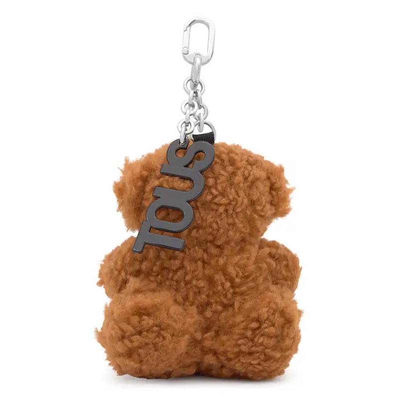 TOUS LLAVERO BOLD BEAR VELVET CAMEL - 1 - textil