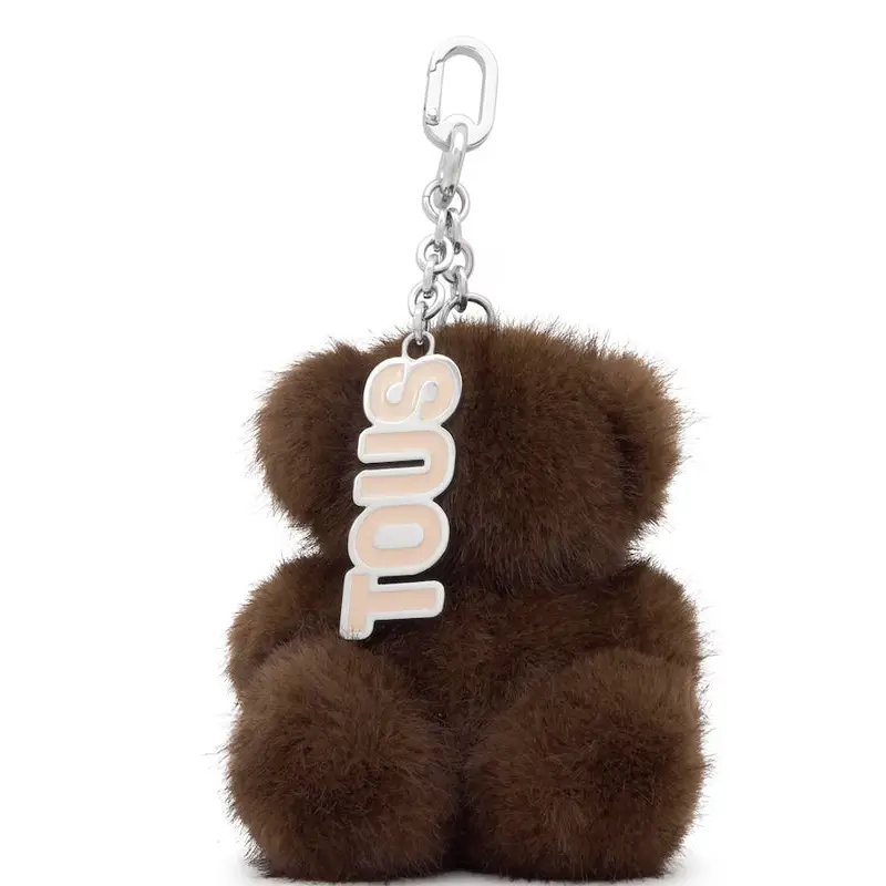 TOUS LLAVERO BOLD BEAR VELVET MARRON - 1 - textil