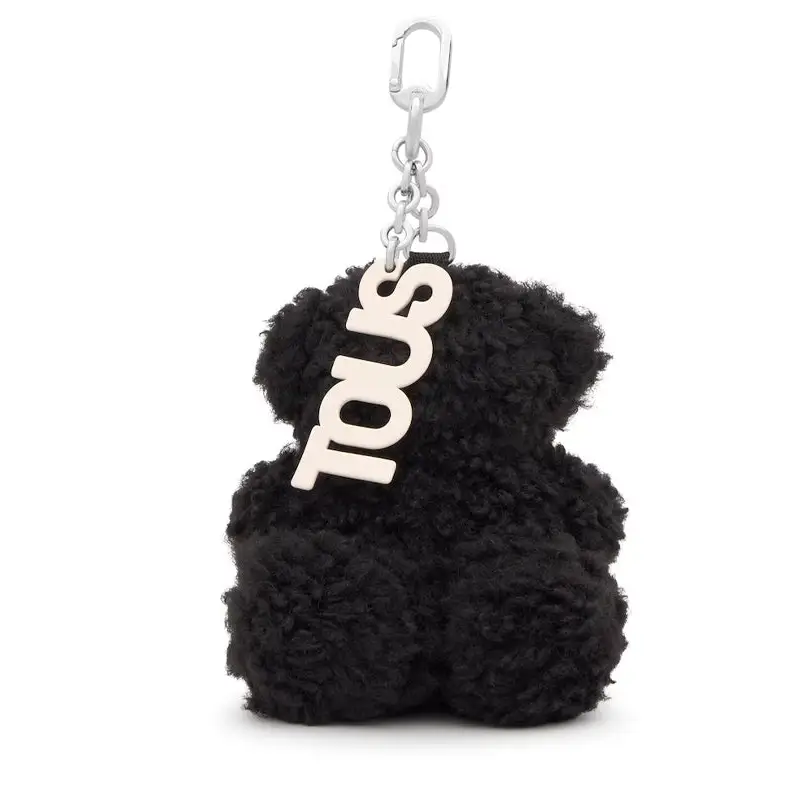 TOUS LLAVERO BOLD BEAR VELVET NEGRO - 1 - textil