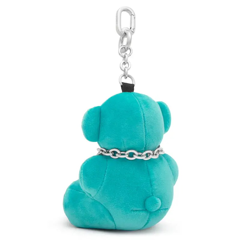 TOUS LLAVERO BOLD BEAR VELVET TURQUESA - 1 - textil