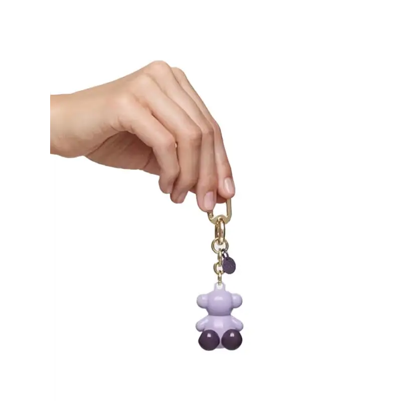 TOUS LLAVERO METAL BOLD BEAR MALVA-DORADO - 1 - textil