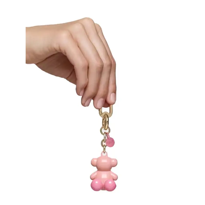TOUS LLAVERO METAL BOLD BEAR ROSA OSC-DORADO - 1 - textil
