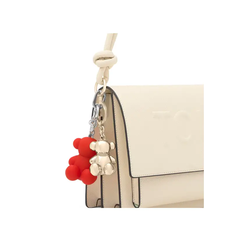 TOUS LLAVERO-PARFUM COVER BOLD BEAR ROJO - 1 - textil