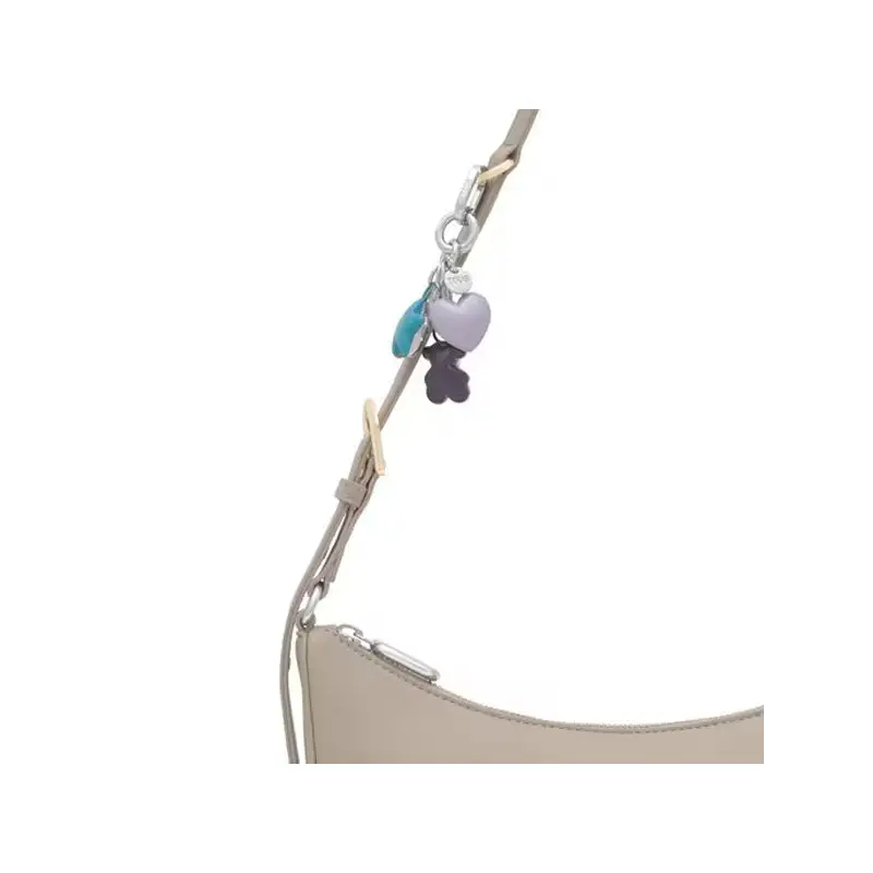 TOUS LLAVERO PUFFED MOTIFS MORADO OSC-PLATEAD - 1 - textil