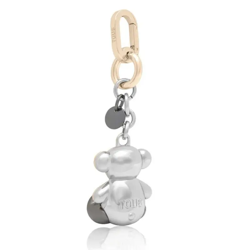 TOUS LLAVERO T METAL BOLD BEAR DORADO-PLATEADO - 1 - textil