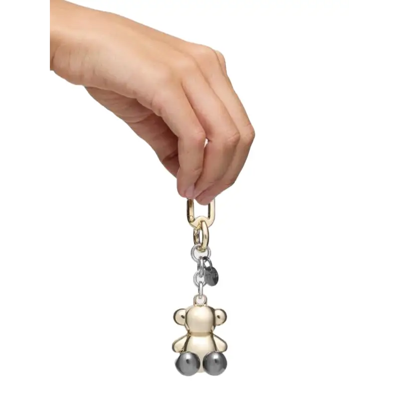 TOUS LLAVERO T METAL BOLD BEAR DORADO-PLATEADO - 1 - textil