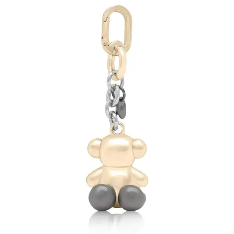 TOUS LLAVERO T METAL BOLD BEAR DORADO-PLATEADO - 1 - textil
