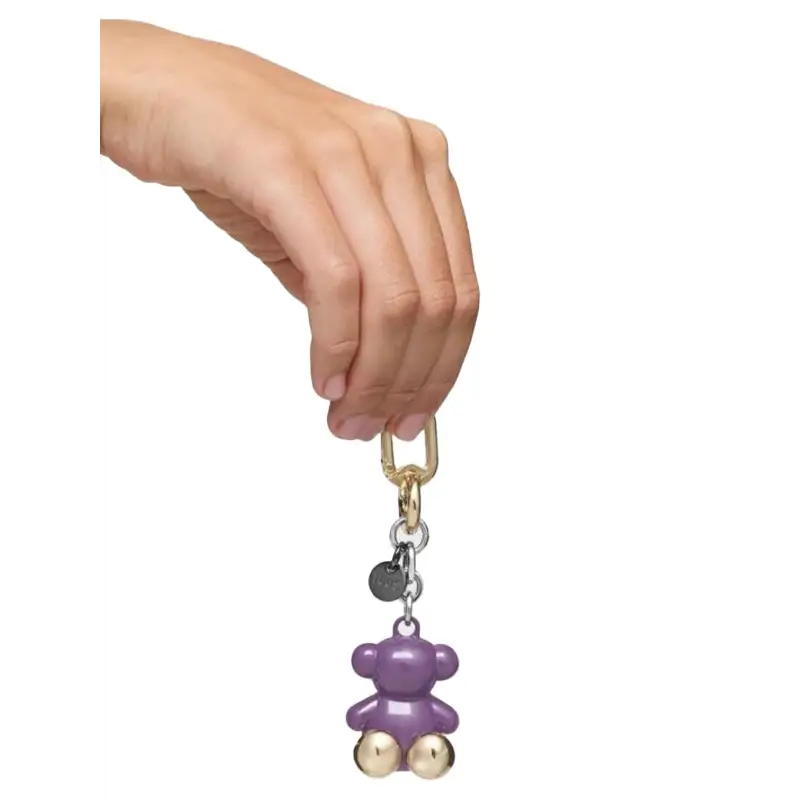 TOUS LLAVERO T METAL BOLD BEAR LILA-ROSA - 1 - textil