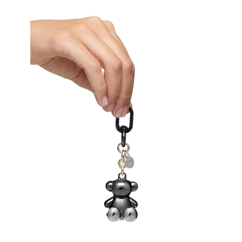 TOUS LLAVERO T METAL BOLD BEAR NEGRO-DORADO - 1 - textil