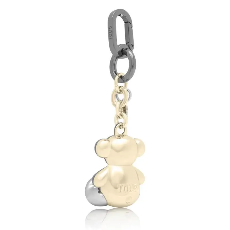 TOUS LLAVERO T METAL BOLD BEAR NEGRO-DORADO - 1 - textil