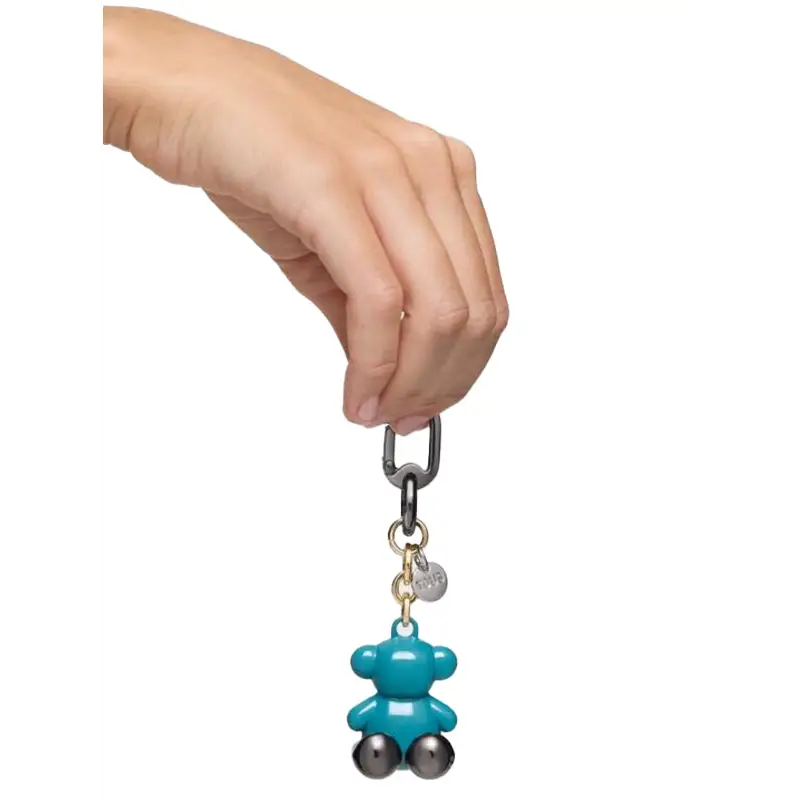 TOUS LLAVERO T METAL BOLD BEAR TURQUESA-AZUL - 1 - textil