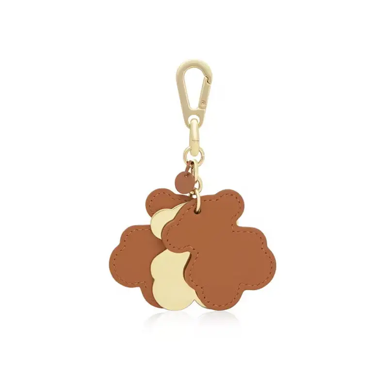 TOUS LLAVERO TRIPLE BEAR CAMEL - 1 - textil