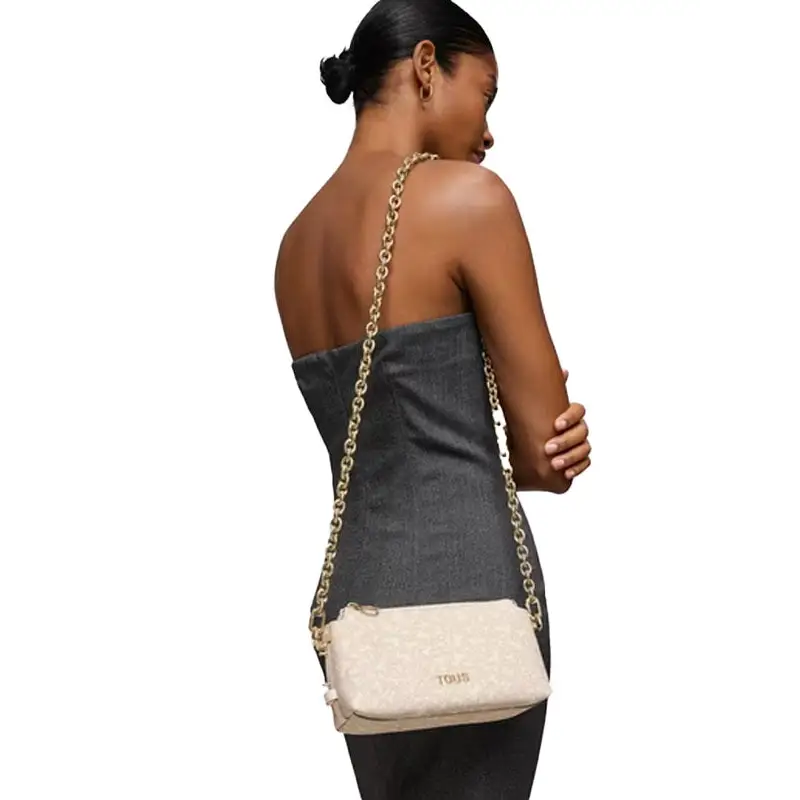 TOUS MINI BOLSO KAOS MINI LINES BEIGE - TALLA ÚNICA
