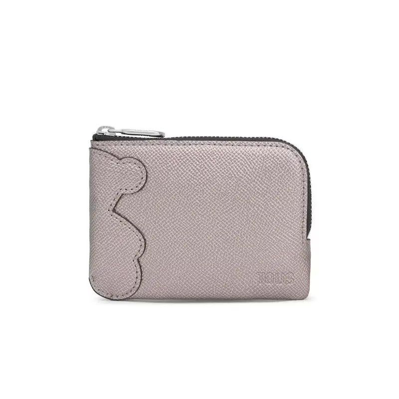 TOUS MONEDERO S. T BEAR ANNIVERSARY PLATEADO - 1 - textil