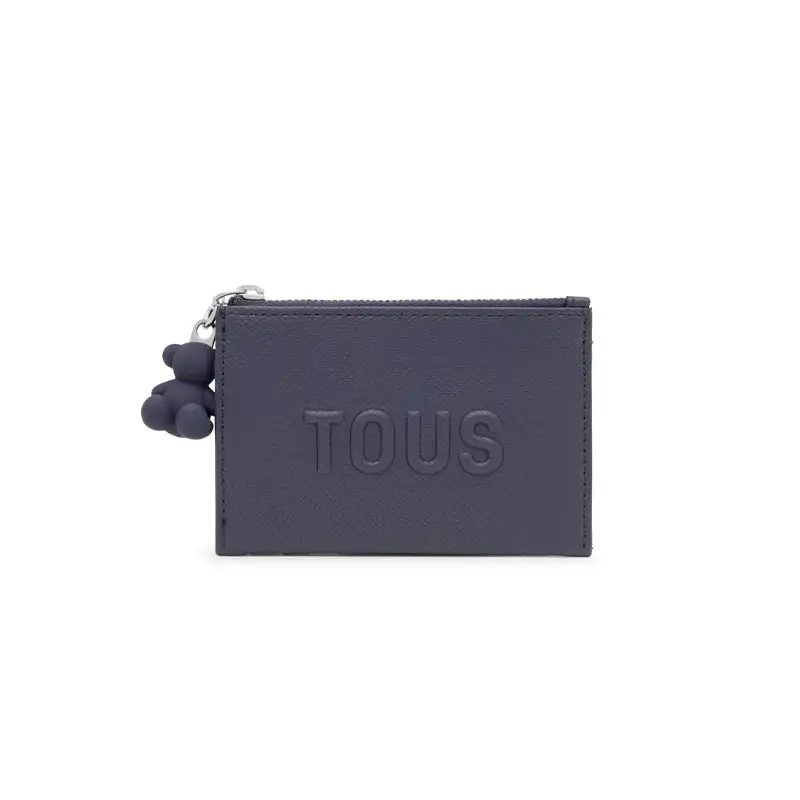 TOUS MONEDERO-TARJETERO BRENDA AZUL MARINO - TALLA ÚNICA