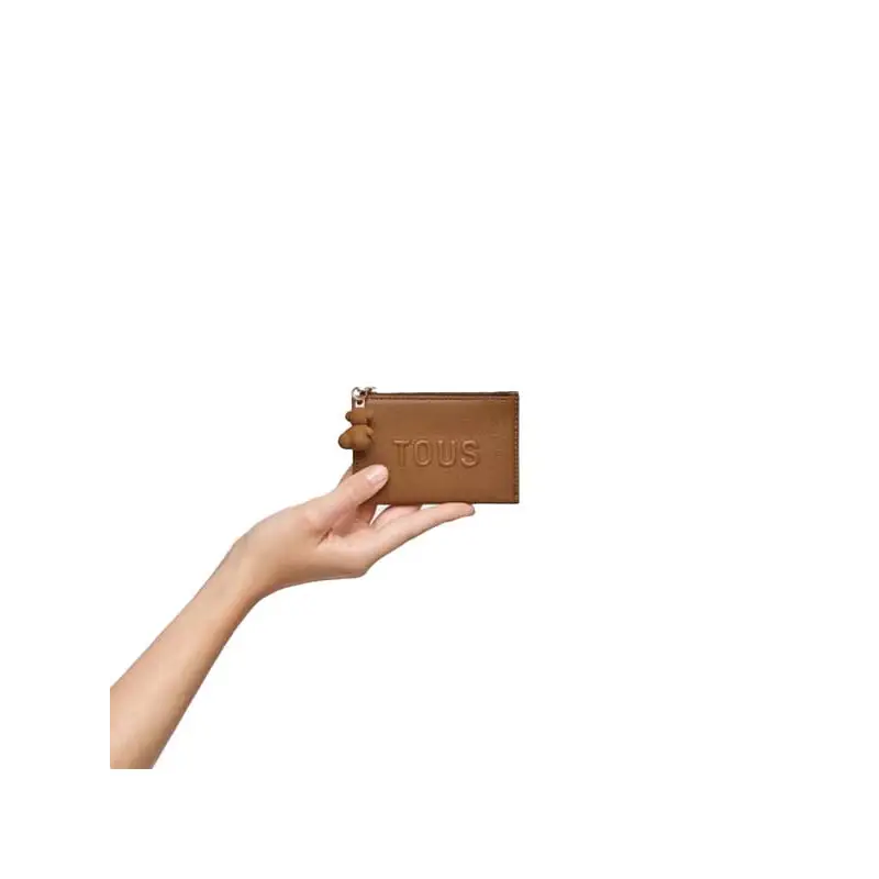 TOUS MONEDERO-TARJETERO BRENDA CAMEL - 1 - textil