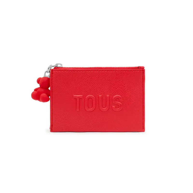 TOUS MONEDERO TARJETERO BRENDA ROJO
