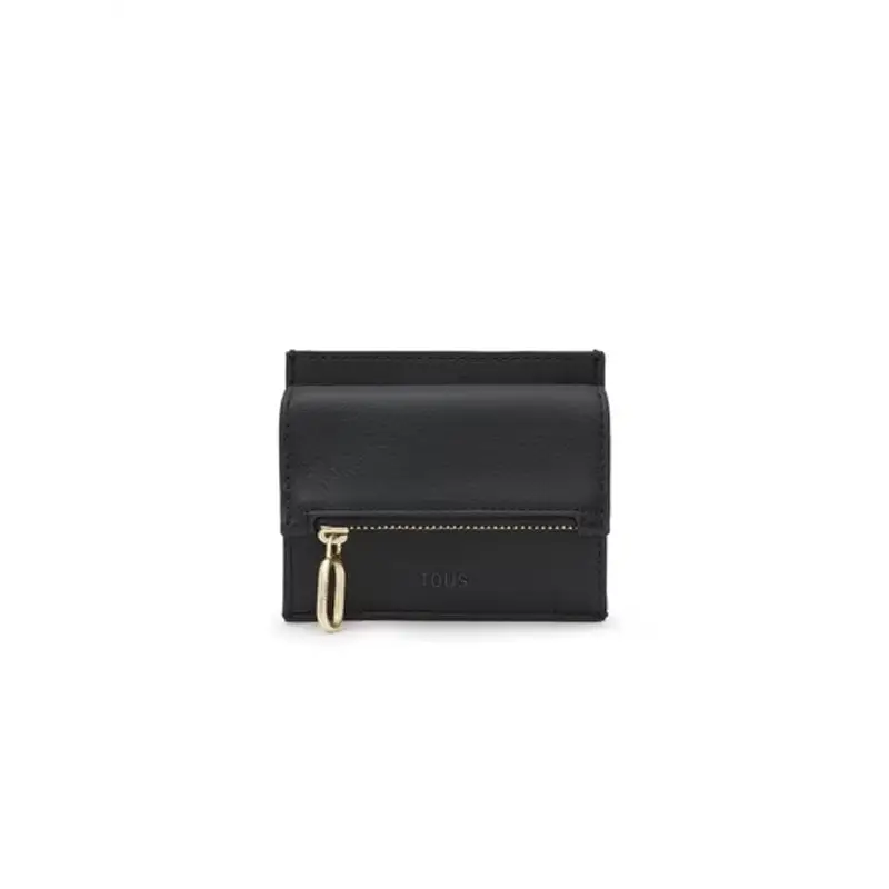 TOUS MONEDERO-TARJETERO SOLAPA T CITY NEGRO - 1 - textil