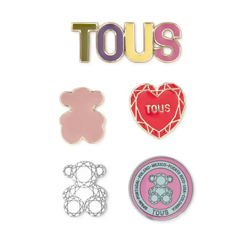 TOUS PACK PINS TOUS WORLDWIDE DORADO-MULTI - 1 - textil