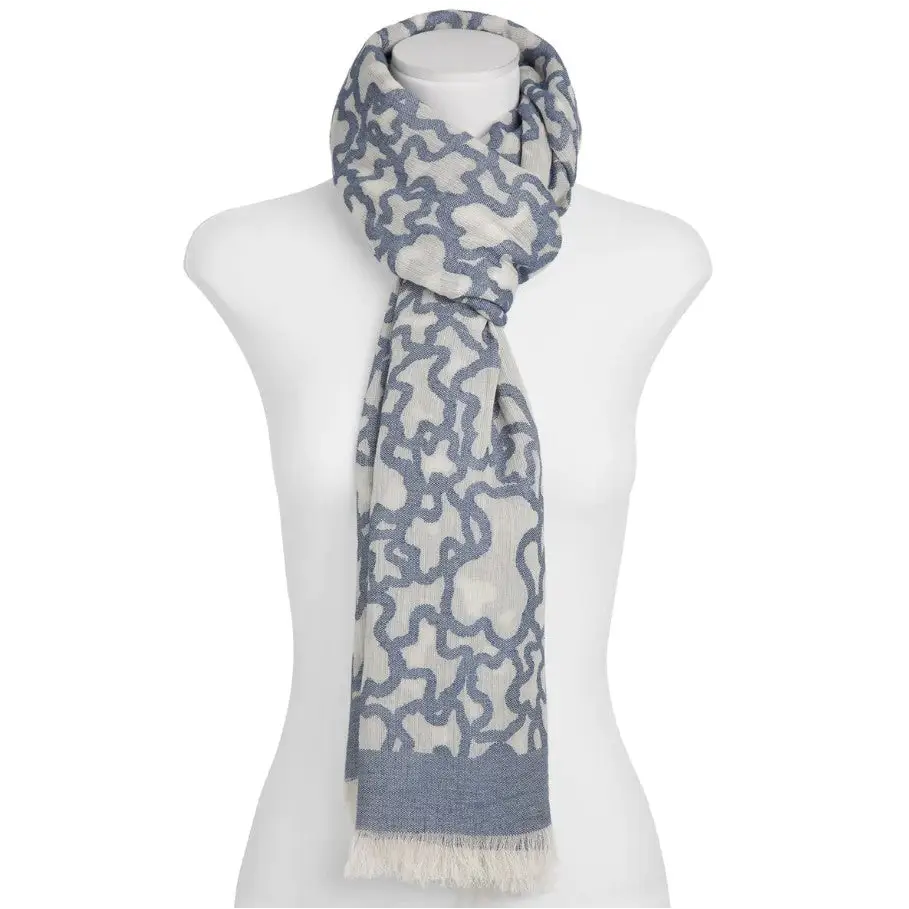 TOUS PAÑUELO 200X100 KAOS DEVORE JEANS - TALLA ÚNICA