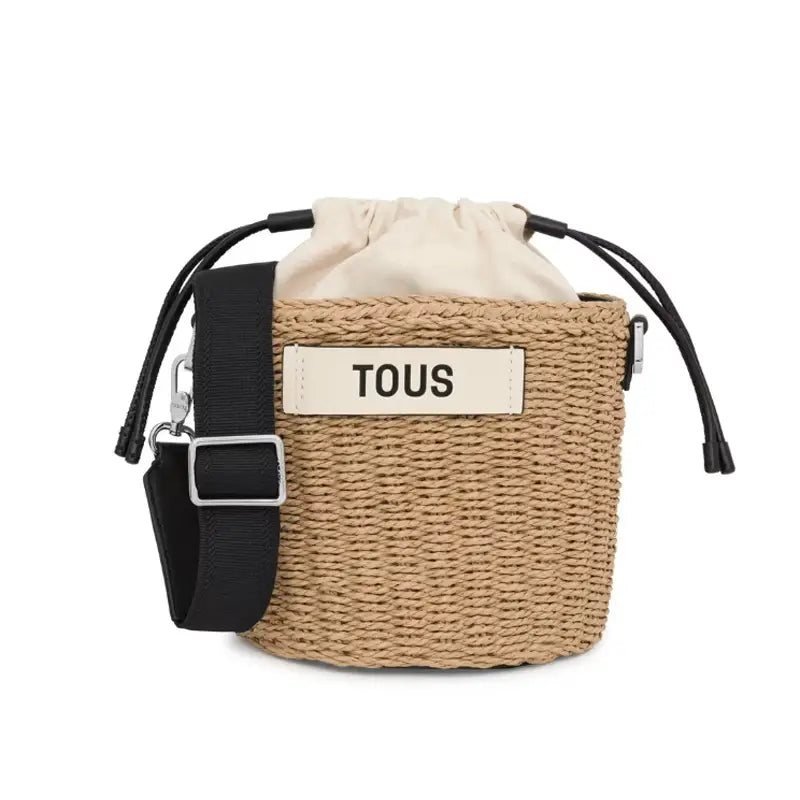TOUS SACA T SCOUBIDOU NATURAL-NEGRO - 1 - textil