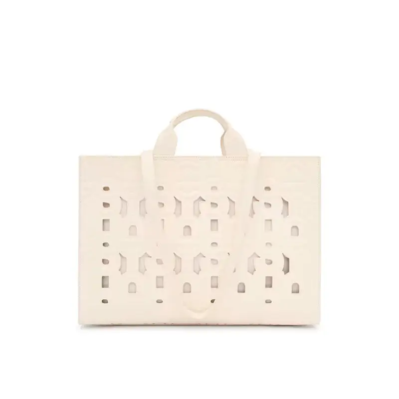 TOUS SHOPPER XL AMAYA T MANIFESTO CUT BEIGE - TALLA ÚNICA