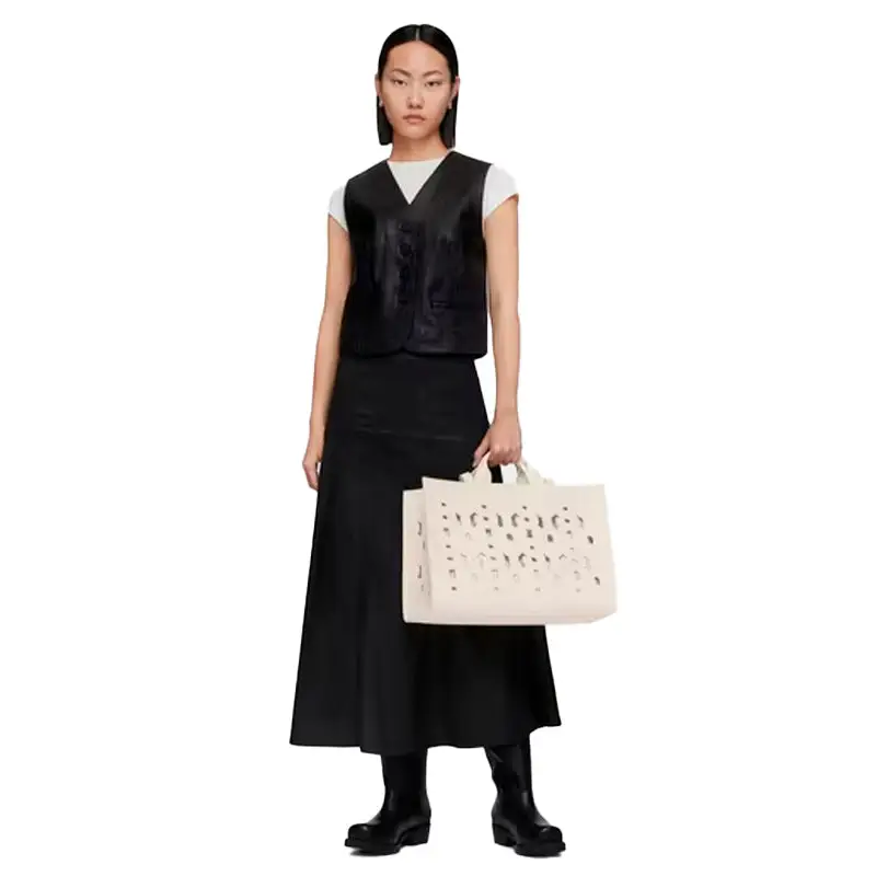 TOUS SHOPPER XL AMAYA T MANIFESTO CUT BEIGE - TALLA ÚNICA